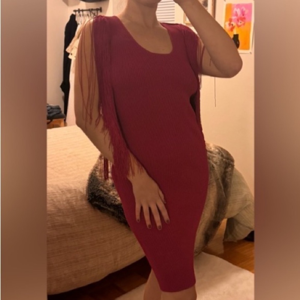 Ralph Lauren purple label fringed dress EUC.‌‌‌‌‌‌‌‌‌‌‌‌‌‌